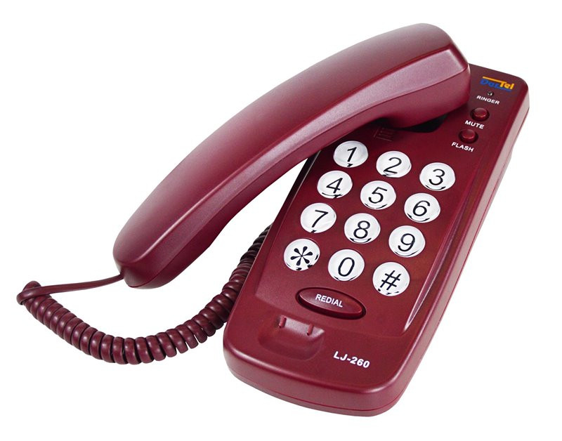 Tel. LJ-260 Dartel czerwony
