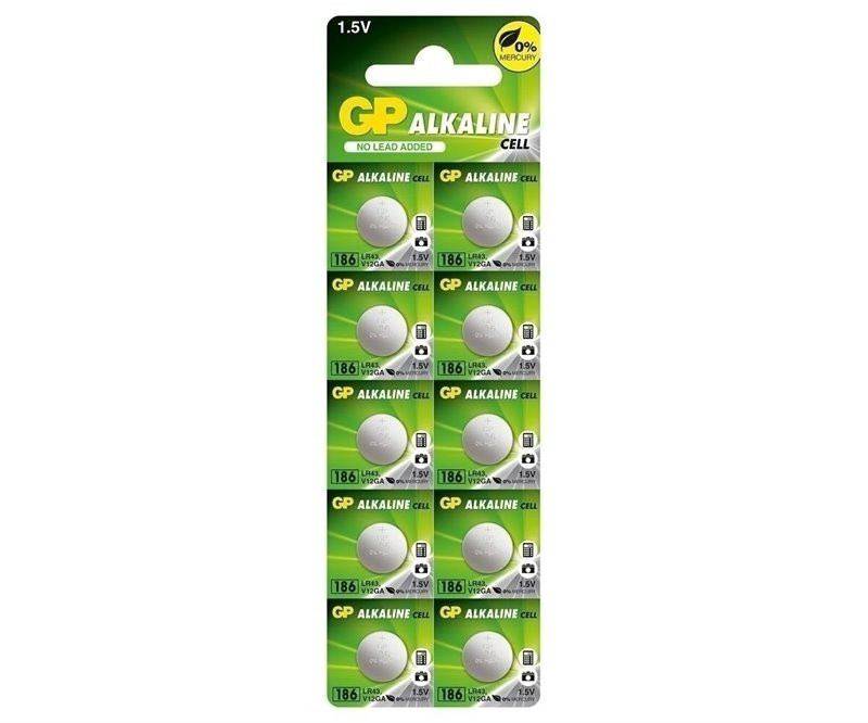 Bateria GP AG12 LR43 186F...