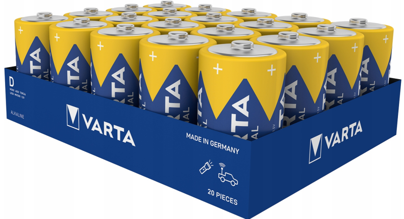 Bateria VARTA LR20/luz...