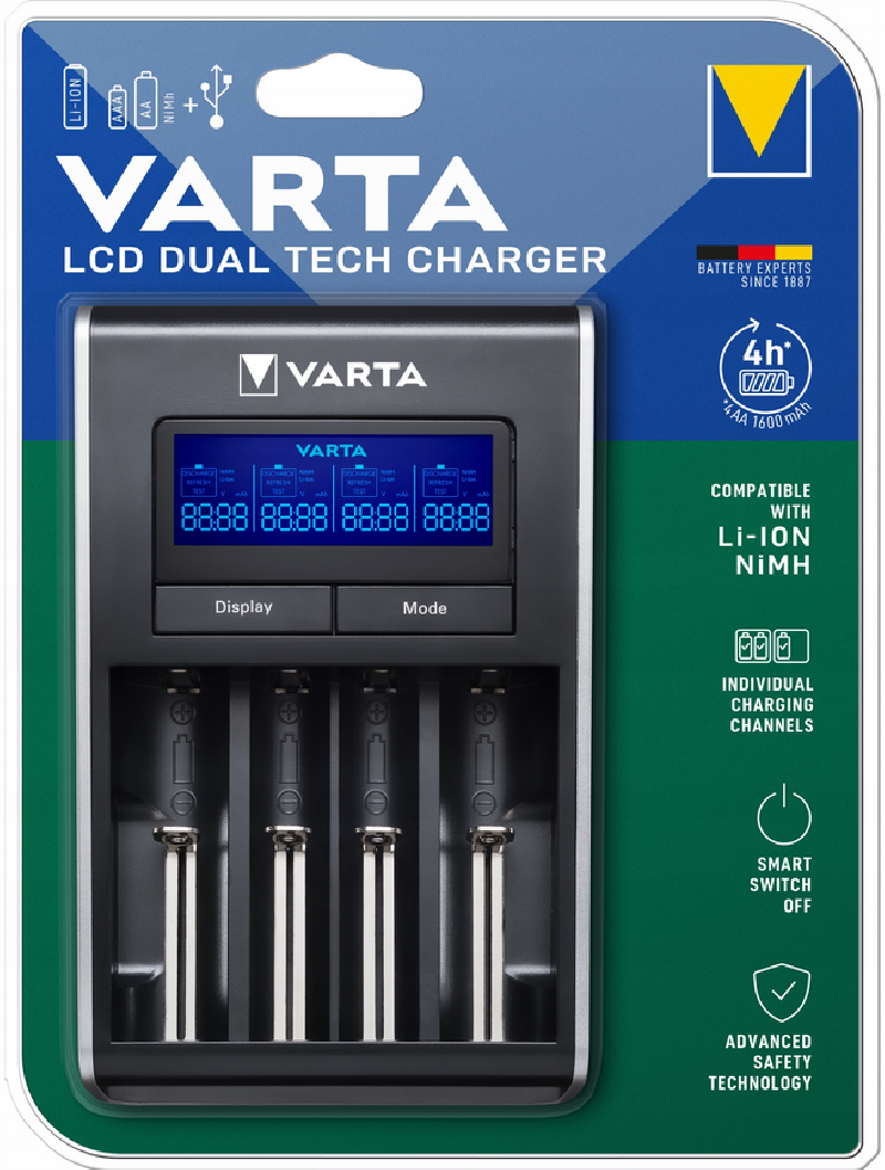 Ładowarka Varta LCD Dual...