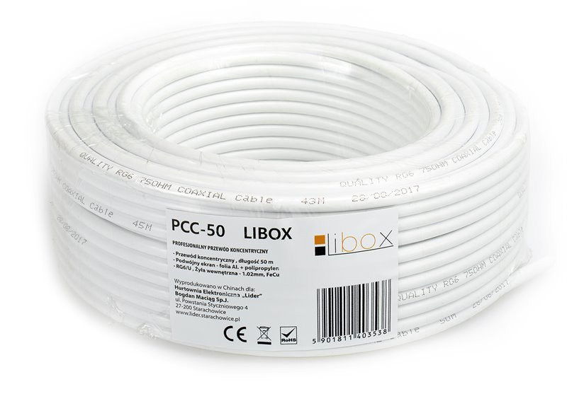 Kabel ant. RG6U/50m CCS100...