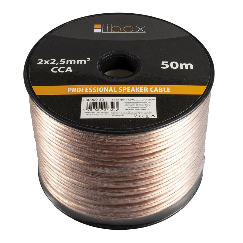 Kabel głośnikowy 2x2,50...