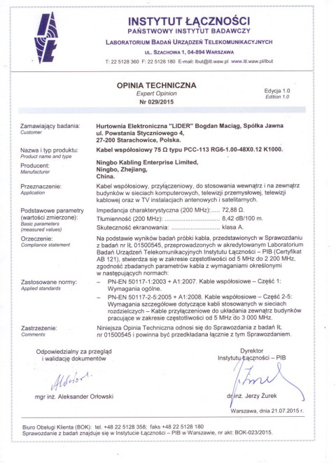 Opinia techniczna