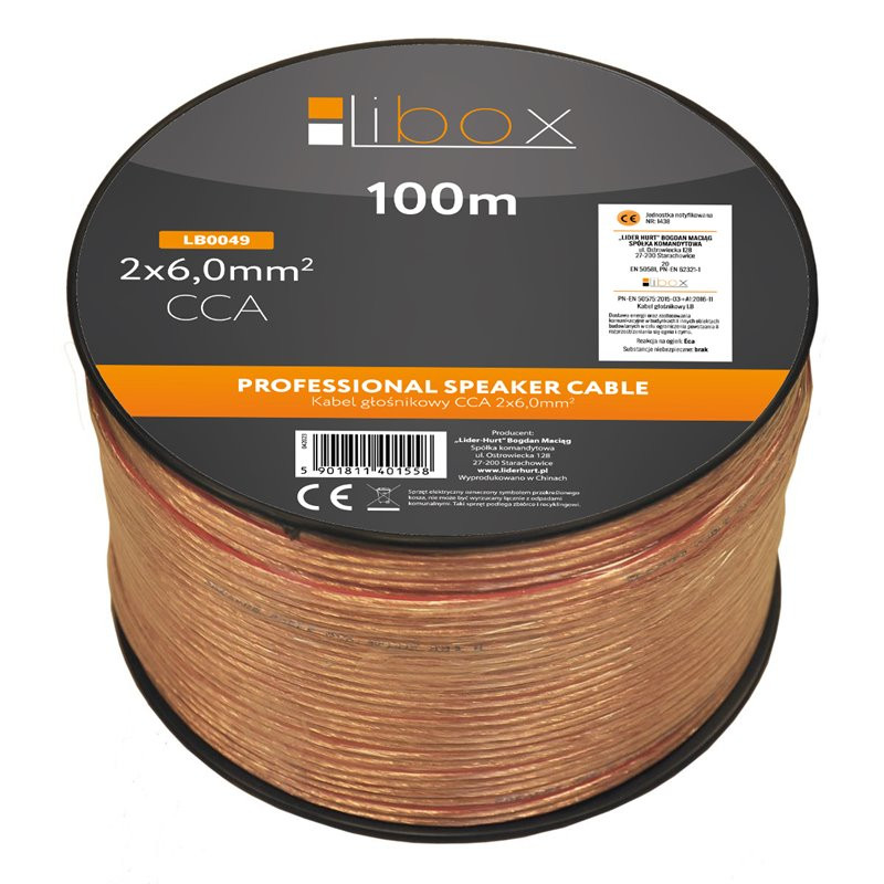 Kabel głośnikowy 2x6,00...