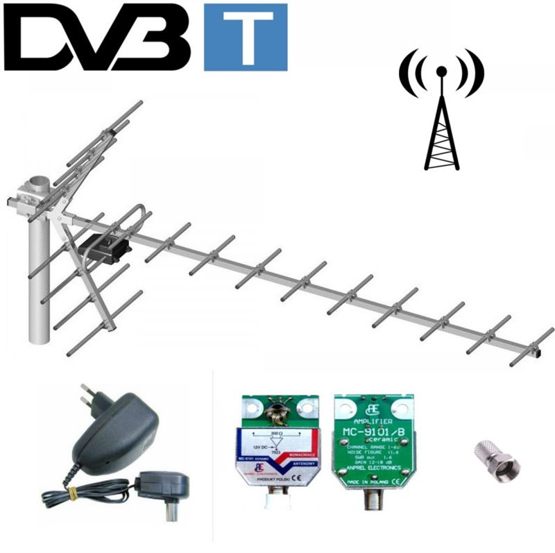 Antena kier. 19-el. YAGA +...