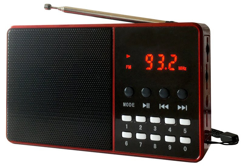 Radio DARTEL RD-180 czerwony