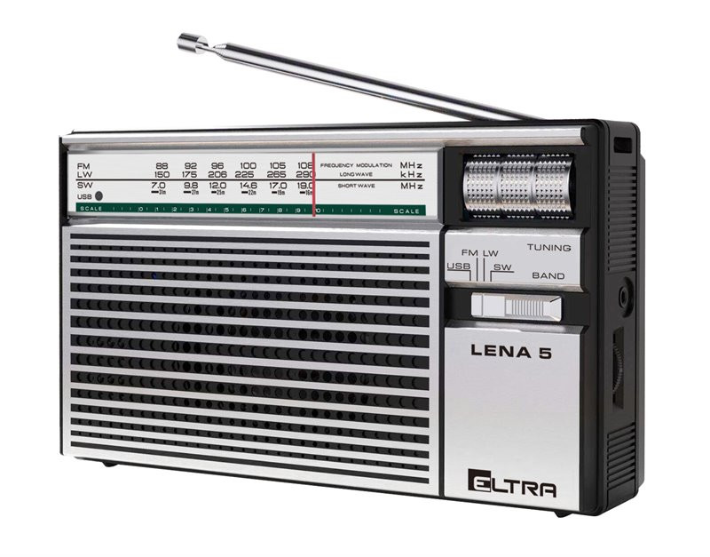Radio Lena 5 USB Eltra srebrna