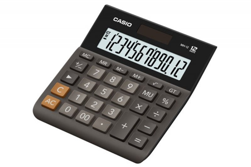 Kalkulator Casio MH-12BK-S