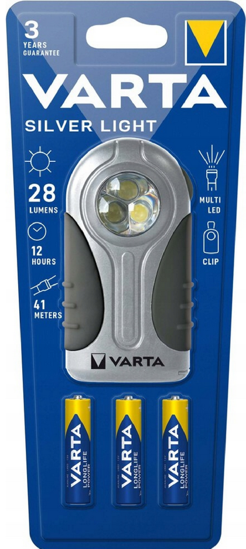Latarka LED Silver Light VARTA