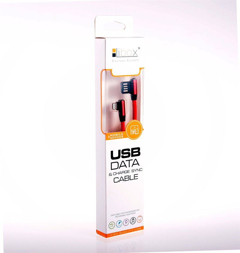Kabel USB-lightning kątowy...