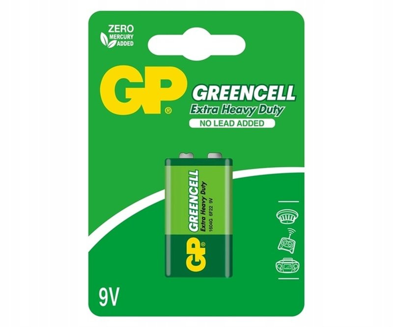 Bateria GP GREENCELL 9V/1