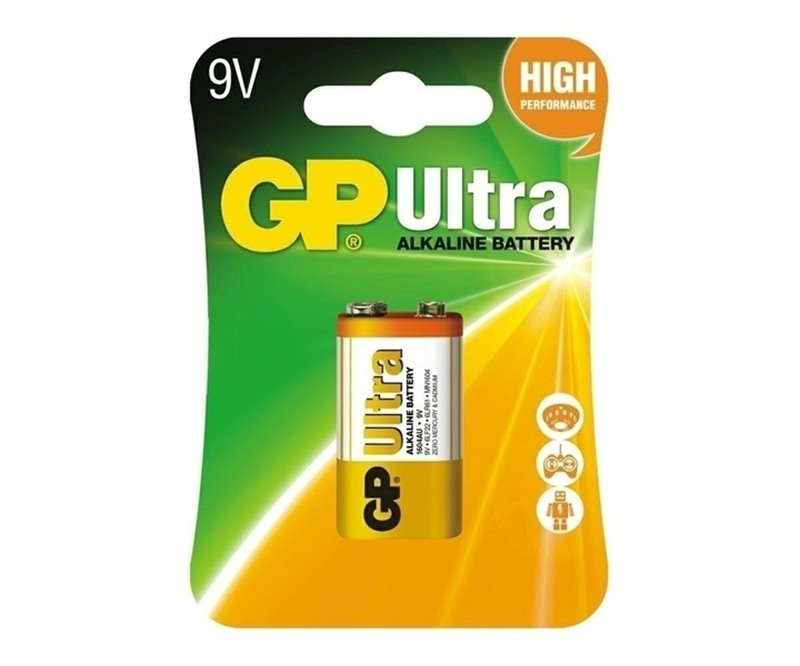 Bateria GP Ultra ALkaline 9V/1