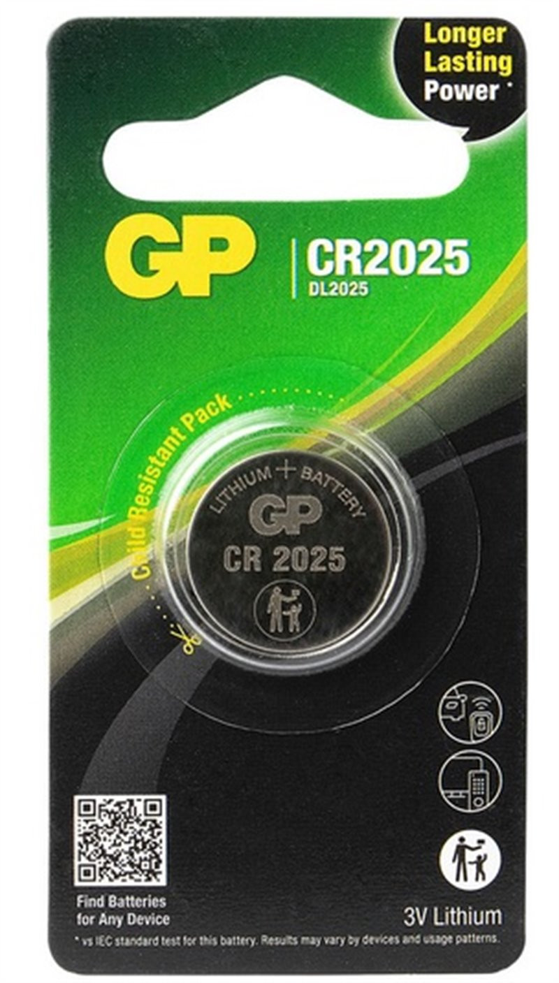 Bateria GP LITHIUM CR2025/1