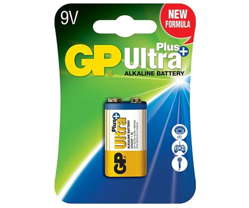 Bateria GP ULTRA+ ALKALINE 9V