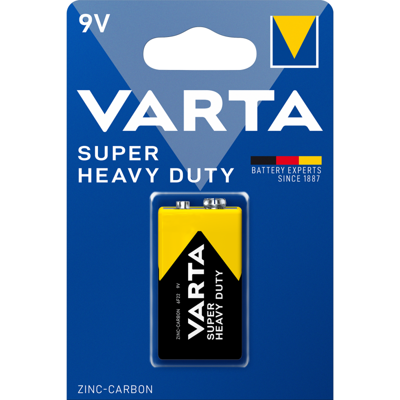 Bateria VARTA 6F22 9V Heavy...