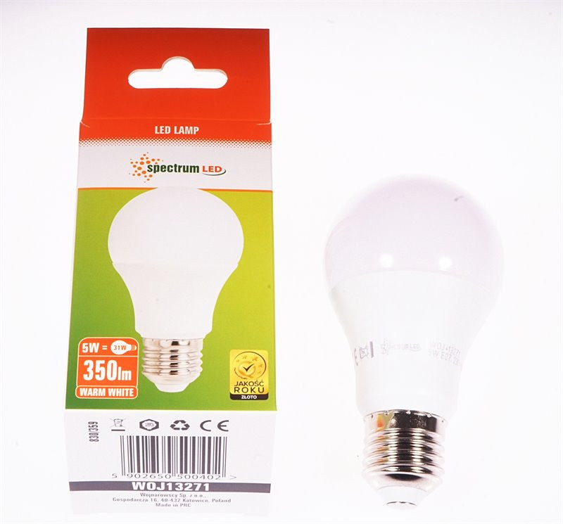 LED GLS E27 230V 4,9W WW...