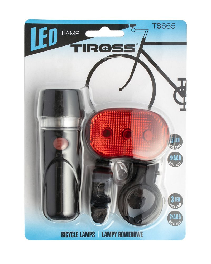Lampka rowerowa TS-665 Tiross